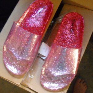 slip on jelly sandals
